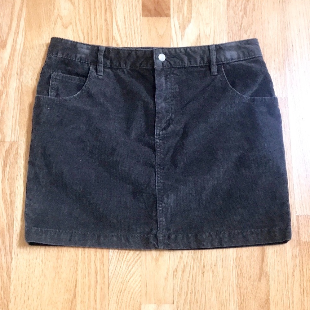 Corduroy Mini Skirt